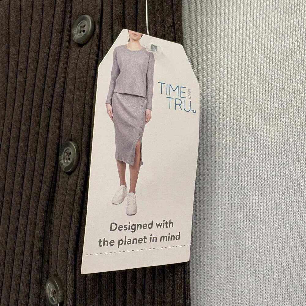 Time and Tru Women's Ribbed Knit Midi Skirt XL (16-18) NWT – Set of 3 Colors - Picture 6 of 13